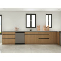 Gabinetes de Cocina Cabinet de cuisine en placage en bois contemporain